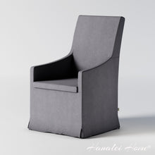 Load image into Gallery viewer, Romeo Dining Chair in Belgium Linen Fabric
